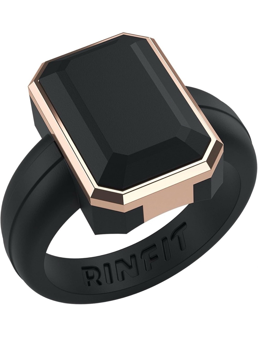 Emerald-Cut Silicone Ring